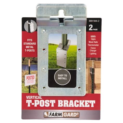 zuern metal post bracket|farmgard vertical t post bracket.